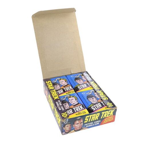 Lot #1229 - Complete Set of 1976 Topps Bubble Gum Cards with Two Wrappers and One Full Box ### STAR TREK: THE ORIGINAL SERIES (TV SERIES, 1966-1969)