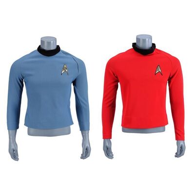 Lot #1243 - Pair of Science and Operations Divisions 23rd Century Starfleet Uniform Tunics ### STAR TREK: DEEP SPACE NINE (TV SERIES, 1993-1999)