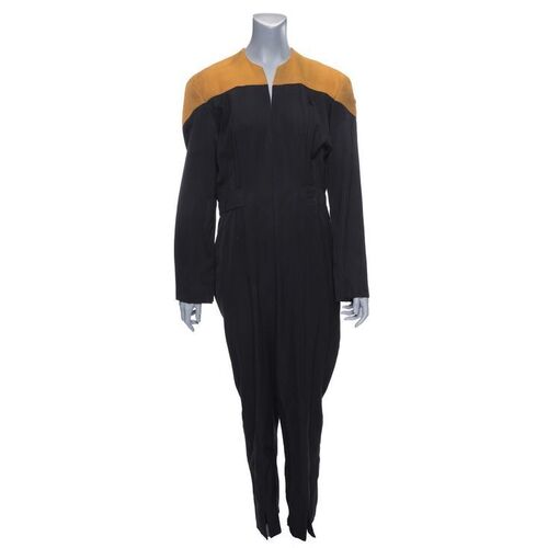 Lot #1252 - B'Elanna Torres (Roxann Dawson) Distressed Operations-Division Starfleet Uniform Costume ### STAR TREK: VOYAGER (TV SERIES, 1995-2001)