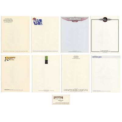 Lot #1271 - George Lucas' Business Card and Subsidiary Letterheads ### LUCASFILM