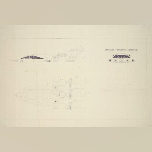 Lot #1283 - Matted Printed Harry Lange Landspeeder Design ### STAR WARS: A NEW HOPE (1977)