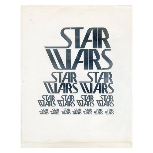 Lot #1293 - Charles Lippincott Collection: Printed John Van Hamersveld Logo Proof Sheet ### STAR WARS: A NEW HOPE (1977)