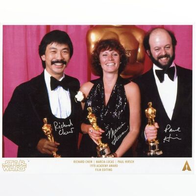 Lot #1302 - Entertainment Memorabilia Live Auction - Editor-Autographed Academy Awards&Atilde;&fnof;&acirc;&euro;&scaron;&Atilde;&sbquo;&Acirc;&reg; Photo ### STAR WARS: A NEW HOPE (1977)