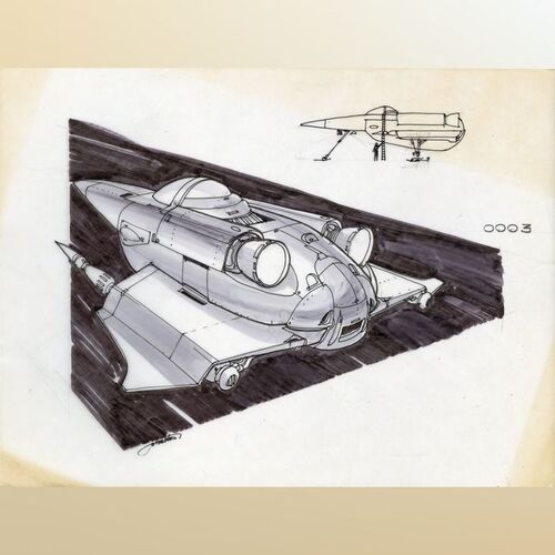 Lot #1312 - Hand-Drawn Joe Johnston Early Snowspeeder Concept Sketch ### STAR WARS: THE EMPIRE STRIKES BACK (1980)