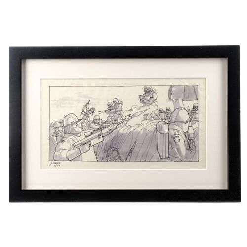 Lot #1313 - Framed Hand-Drawn Joe Johnston Hoth Battle Storyboard ### STAR WARS: THE EMPIRE STRIKES BACK (1980)