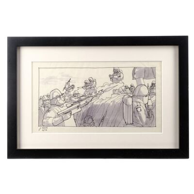 Lot #1313 - Framed Hand-Drawn Joe Johnston Hoth Battle Storyboard ### STAR WARS: THE EMPIRE STRIKES BACK (1980)