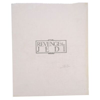 Lot #1330 - Hand-Drawn Jay Vigon "Revenge of the Jedi" Logo Concept Artwork ### STAR WARS: RETURN OF THE JEDI (1983)