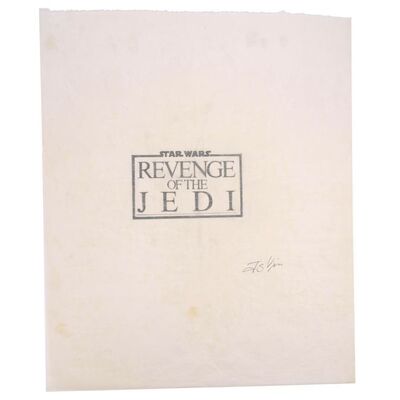 Lot #1331 - Hand-Drawn Jay Vigon "Revenge of the Jedi" Logo Concept Artwork ### STAR WARS: RETURN OF THE JEDI (1983)
