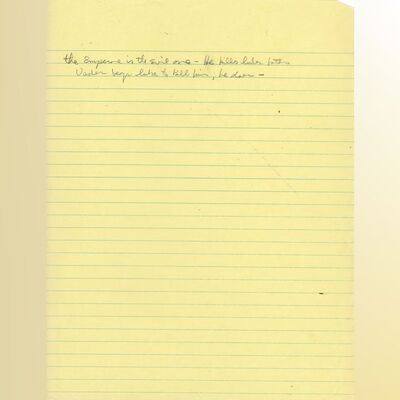Lot #1333 - George Lucas' Handwritten Darth Vader and Emperor Story Notes ### STAR WARS: RETURN OF THE JEDI (1983)