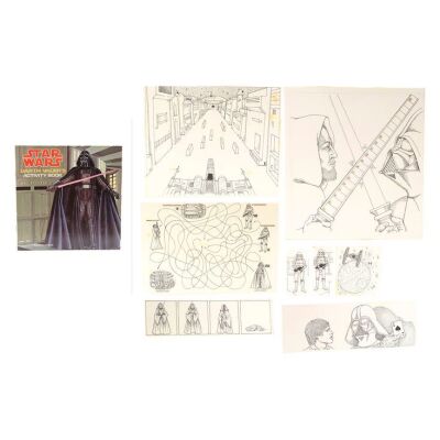 Lot #1342 - William Plumb Collection: Set of Hand-Drawn Darth Vader's Activity Book Sketches ### STAR WARS: A NEW HOPE (1977)