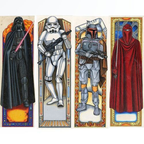 Lot #1348 - William Plumb Collection: Set of Four Hand-Illustrated Random House Villains Bookmark Artworks ### STAR WARS: RETURN OF THE JEDI (1983)