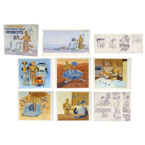 Lot #1352 - William Plumb Collection: Hand-Painted C-3PO's Book About Robots Artwork ### STAR WARS: VARIOUS PRODUCTIONS