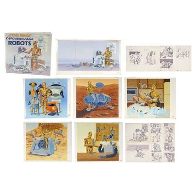 Lot #1352 - William Plumb Collection: Hand-Painted C-3PO's Book About Robots Artwork ### STAR WARS: VARIOUS PRODUCTIONS