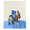 Lot #1353 - William Plumb Collection: Hand-Painted Questions & Answer Book About Computers Cover Artwork ### STAR WARS: VARIOUS PRODUCTIONS