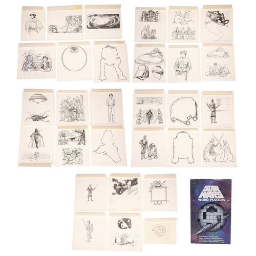 Lot #1356 - William Plumb Collection: Hand-Drawn Word Puzzles Book Illustrations ### STAR WARS: ORIGINAL TRILOGY (1977-1983)