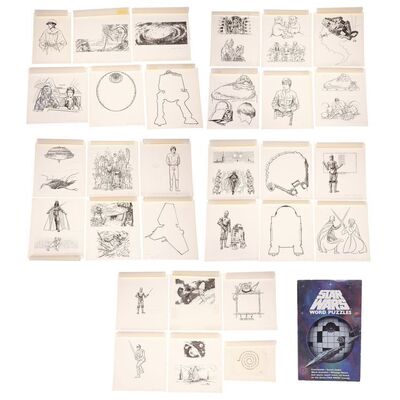 Lot #1356 - William Plumb Collection: Hand-Drawn Word Puzzles Book Illustrations ### STAR WARS: ORIGINAL TRILOGY (1977-1983)