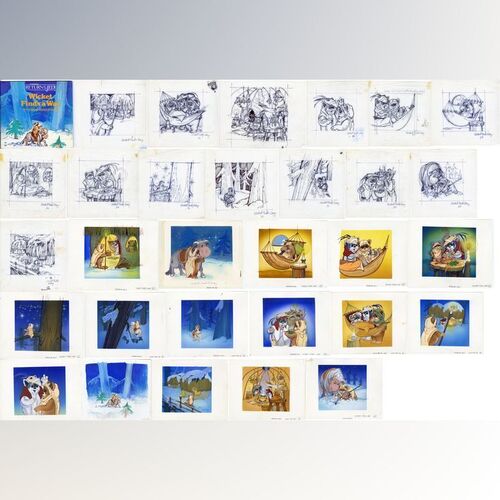 Lot #1358 - William Plumb Collection: Hand-Painted Ewok Adventure Book Production Artwork ### STAR WARS: RETURN OF THE JEDI (1983)