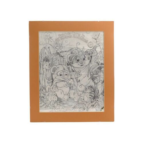 Lot #1359 - William Plumb Collection: Matted Hand-Drawn Ewok Poster Prelim ### STAR WARS: VARIOUS PRODUCTIONS