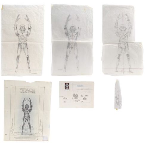 Lot #1368 - William Plumb Collection: Hand-Drawn Ralph McQuarrie "Space: Fantasy and Reality" Poster Concept Sketches ### SPACE: FANTASY AND REALITY