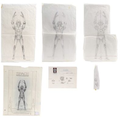 Lot #1368 - William Plumb Collection: Hand-Drawn Ralph McQuarrie "Space: Fantasy and Reality" Poster Concept Sketches ### SPACE: FANTASY AND REALITY