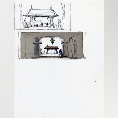 Lot #1371 - Hand-Drawn Ralph McQuarrie "Jabba's Palace North Gate Bridge" Thumbnail Sketches for Illustration ### THE ILLUSTRATED STAR WARS UNIVERSE (1995)