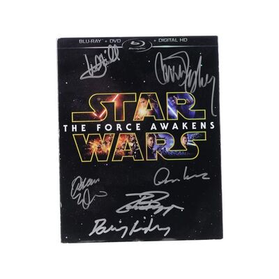 Lot #1373 - Cast-Autographed Sealed Blu-Ray DVD ### STAR WARS: THE FORCE AWAKENS (2015)
