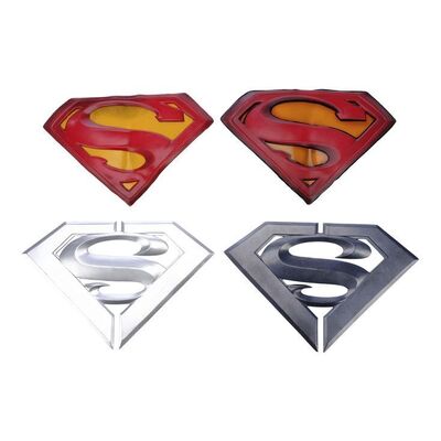 Lot #1391 - Set of Four Production-Made Chest Emblems ### SUPERMAN LIVES (C. 1990S)