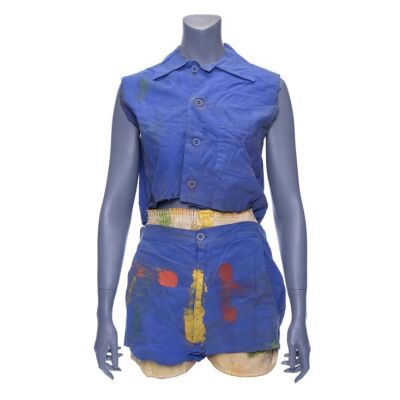 Lot #1398: TANK GIRL (1995) - Tank Girl's (Lori Petty) Screen-Matched Paint-Covered Costume