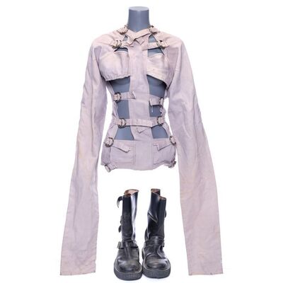 Lot #1407 - Tank Girl's (Lori Petty) Straitjacket and Boots ### TANK GIRL (1995)
