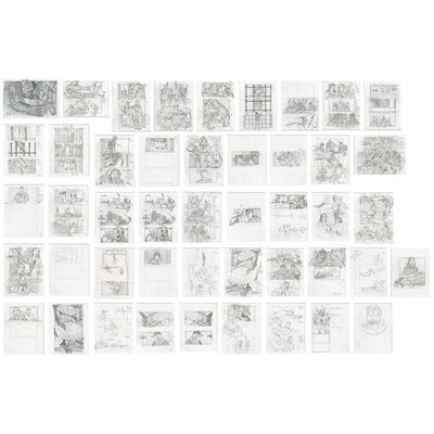 Lot #1449 - Set of 45 Hand-Drawn Doug Brode Cut "Creature from the Black Lagoon" Storyboard Pages with Concept Sketch ### VAN HELSING (2004)