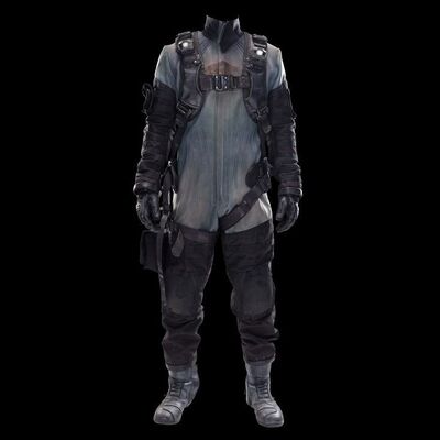 Lot # 23: Amos Burton's (Wes Chatham) Canterbury Vac Suit with Light-up Boots and Harness