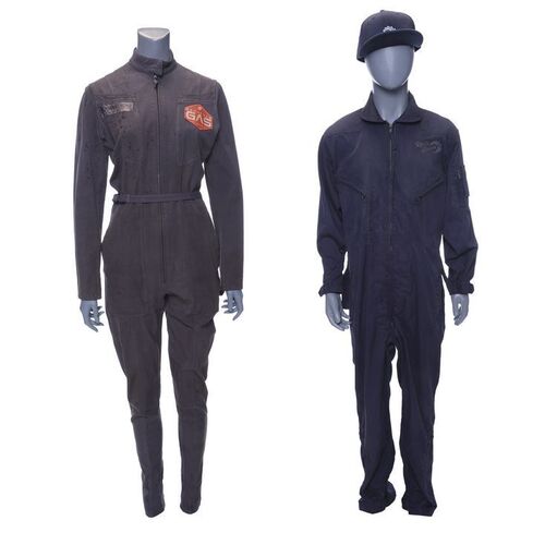 Lot # 47: Bloody Beratnas Gas and Reveta Bowers Coveralls with Hat