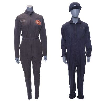 Lot # 47: Bloody Beratnas Gas and Reveta Bowers Coveralls with Hat