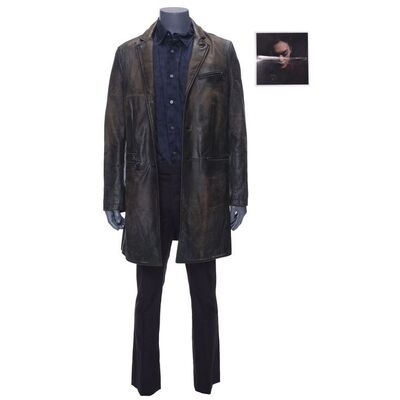 Lot # 75: Josephus Miller's (Thomas Jane) Tycho Station Costume with Julie Mao Photo