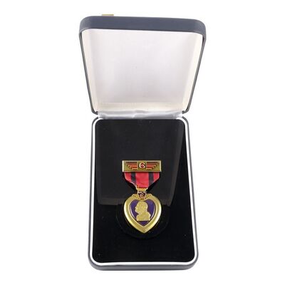 Lot # 87: Roberta "Bobbie" Draper's (Frankie Adams) Purple Heart