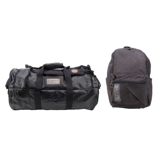 Lot # 96: Roberta "Bobbie" Draper's (Frankie Adams) Scirocco Dufflebag with MCRN Backpack