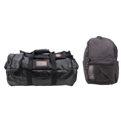 Lot # 96: Roberta "Bobbie" Draper's (Frankie Adams) Scirocco Dufflebag with MCRN Backpack