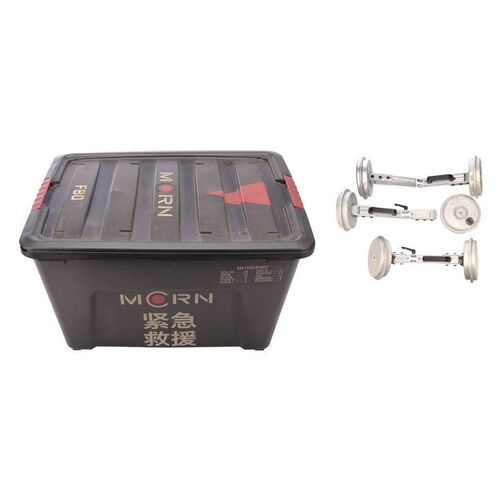 Lot # 107: Set of Three Rocinante Ship Magnet Clamps with MCRN Storage Bin