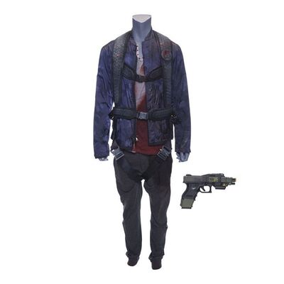 Lot # 109: Cotyar Ghazi's (Nick E. Tarabay) Bloody Guanshiyin Ship Costume and Pistol