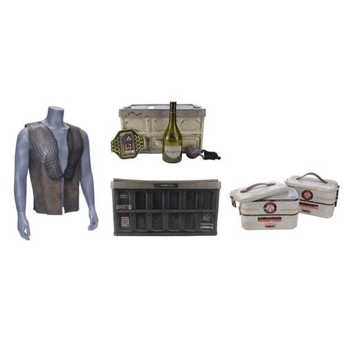 Lot # 112: Yoan's (Gabriel Darku) Vest and Footlocker with Personal Items