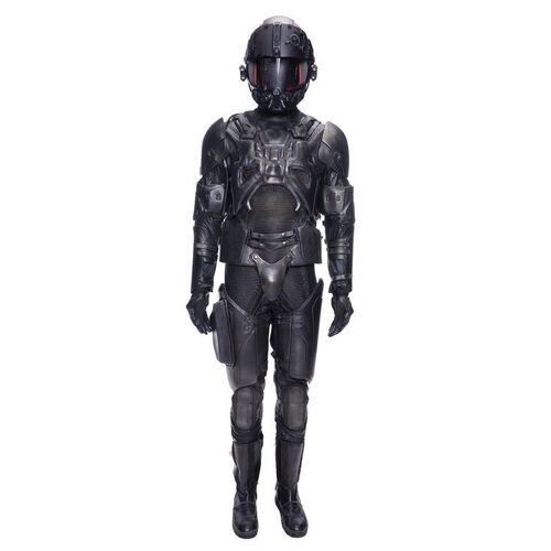 Lot # 124: James Holden's (Steven Strait) MCRN Light Armor Complete Space Suit with Helmet and Pack