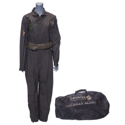 Lot # 133: Soledad Nunez's (Marci T. House) Savage Industries Coveralls and Bag