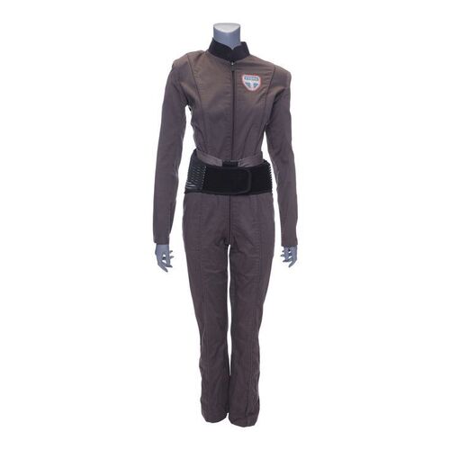 Lot # 138: Camina Drummer's (Cara Gee) Tycho Station Jumpsuit and Jacket with Light-up Spine Device