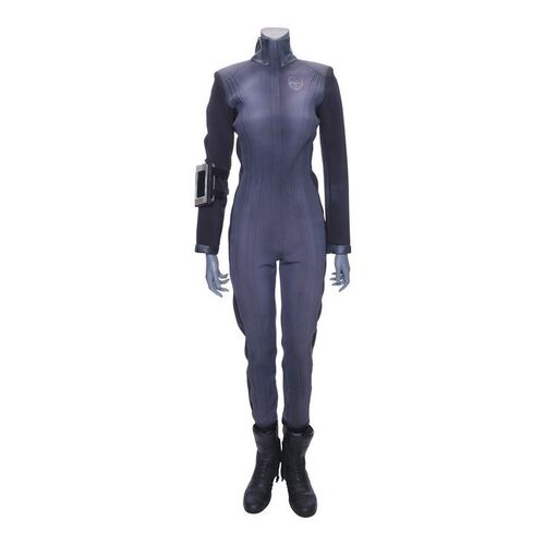 Lot # 140: Camina Drummer's (Cara Gee) Season 3 Vac Suit with Wrist Comm Holder and Light-up Boots