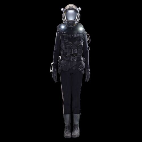 Lot # 148: Camina Drummer's (Cara Gee) Season 4 Complete Space Suit with Helmet, Pack, and Harness