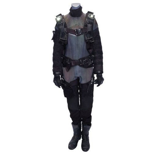 Lot # 163: Naomi Nagata's Stunt Pur & Kleen Canterbury Space Suit with Pack and Light-up Harness