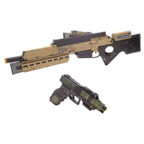 Lot # 168: UN Rifle and UNN Pistol with Holster