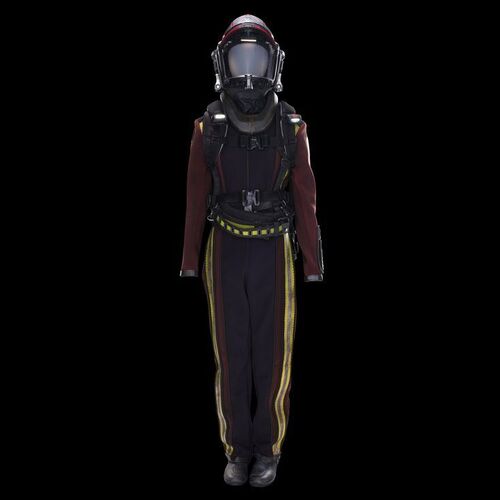 Lot # 176: Roberta "Bobbie" Draper's (Frankie Adams) Complete Terraforming Spacesuit with Helmet, Harness, and Pack