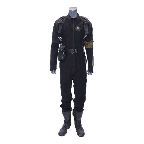 Lot # 195: OPA Large Uniform Coveralls with Holster and Boots