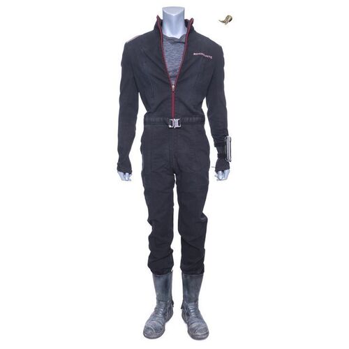 Lot # 206: Alex Kamal's Rocinante Pilot Uniform with Boot Pin and Wrist Device